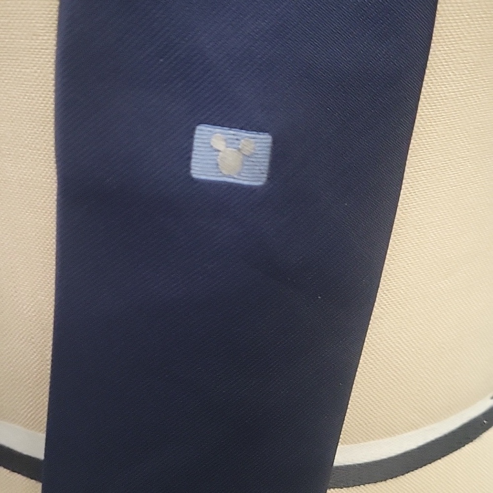 The President Disney Vintage Navy Blue Tie - Picture 2 of 4